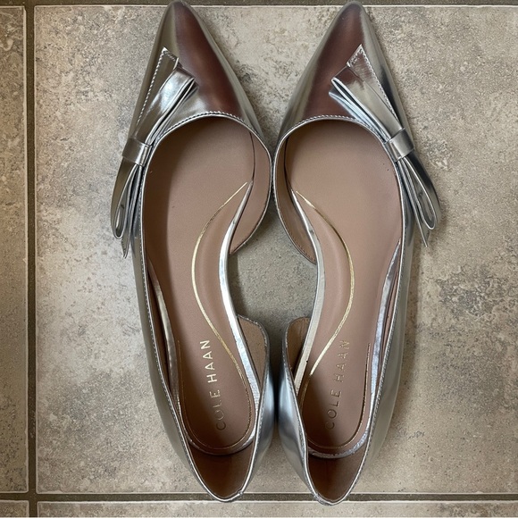Cole Haan Noella Bow Satin Flats Size 6 1/2 B​ - Picture 4 of 7